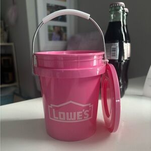 Lowe’s mini pink bucket